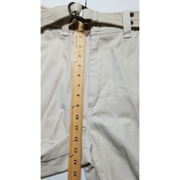 Cargo Shorts Emergency Exit Cotton Stone Color Flat Front Pockets Men's 34 NWT - Picture 5 of 13